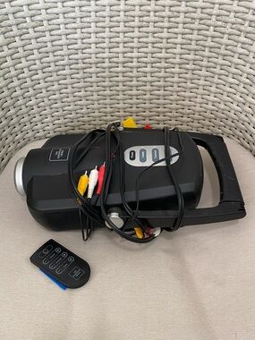 Sharper Image Portable Black Projector with Remote